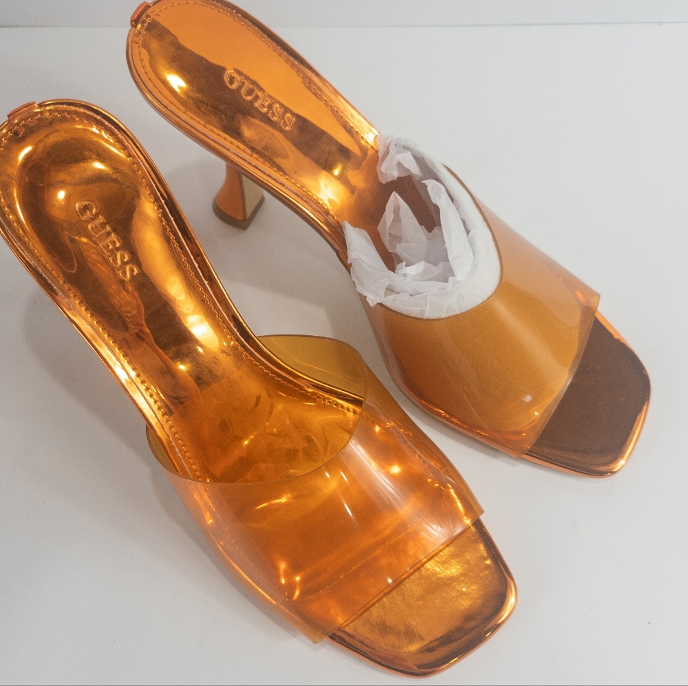 Guess Hambree Fashion Mules Clear Sunset -9 - Picture 7 of 9